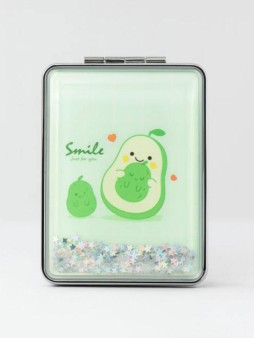 Зеркало-шейкер раскладное "Искорки авокадо" тройка (8*6 см)