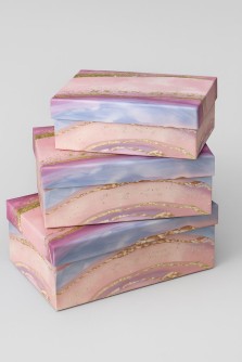 Набор подарочных коробок 3 в 1 «Amethyst», blue, 18*12*7-21*14*8.5-23*16*9.5