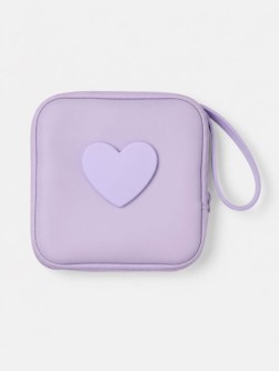 Защитный набор для зарядного устройства iLikeGift "Сердце", фиолетовый (6 предметов)