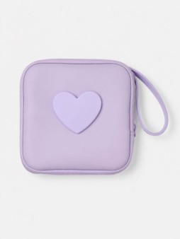 Защитный набор для зарядного устройства iLikeGift "Сердце", фиолетовый (6 предметов)