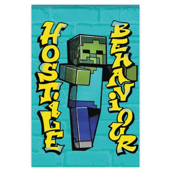 Блокнот А7 "My Game-3", клетка, 40 л, на скрепке, обл. 200 гр/м2 (65*98 мм) 