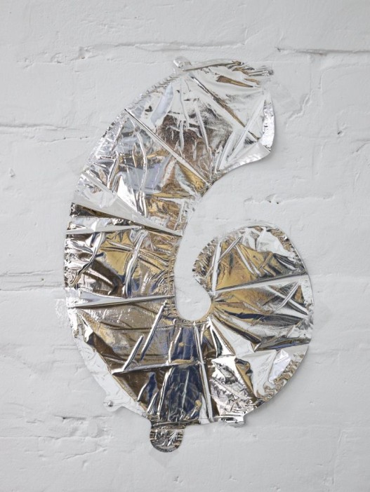 Шар фольгированный &quot;Milestone moments&quot; цифра 6, хром (40 см) 