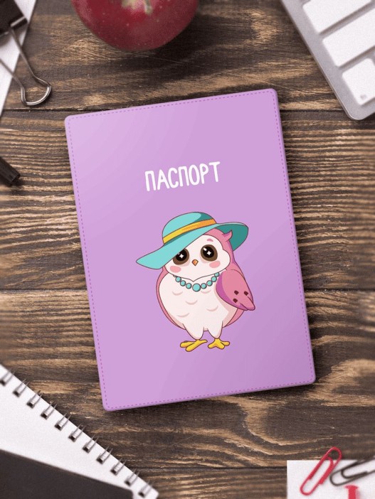 Обложка для паспорта «SOVA fashion», плотность 280 мкм 