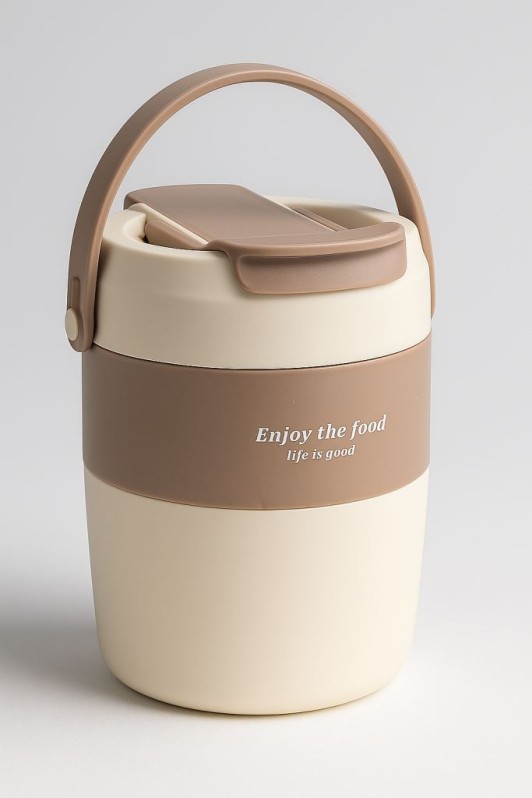 Ланчбокс "Enjoy the food", brown (600 мл) 