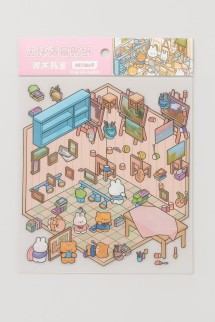 Наклейки для творчества румбокс "Кафе-галерея", розовые