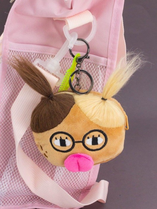 Плюшевый кошелек &quot;Potato family&quot;, brown-beige 