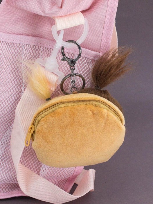 Плюшевый кошелек &quot;Potato family&quot;, brown-beige 