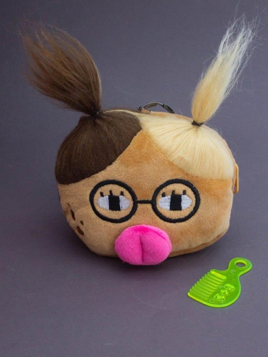 Плюшевый кошелек &quot;Potato family&quot;, brown-beige 