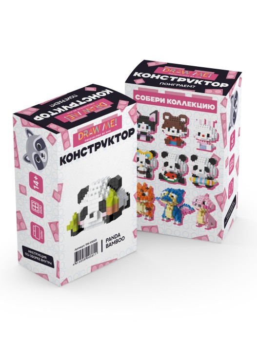 Конструктор "PANDA BAMBOO" (197 деталей), 6*5*3 см. 
