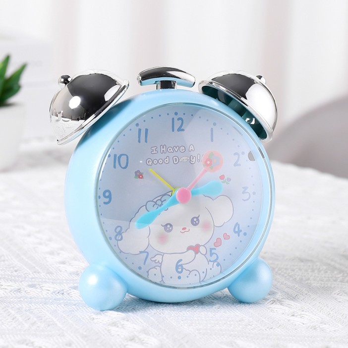 Часы-будильник «Chiming silver», blue (11,5х11,5 см) 