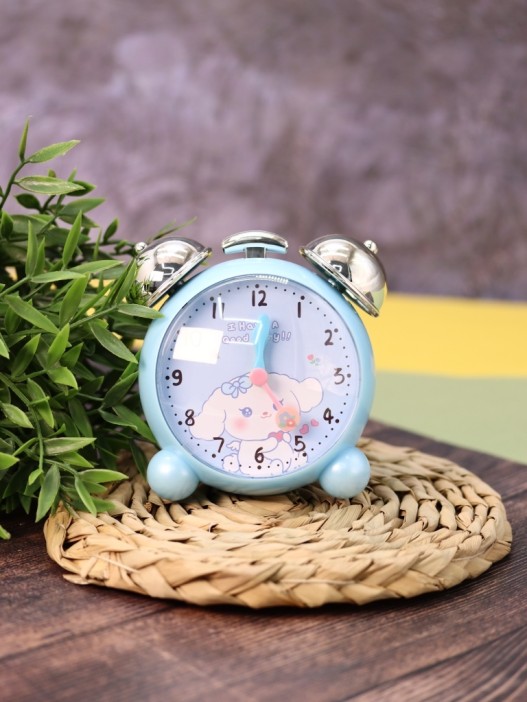 Часы-будильник «Chiming silver», blue (11,5х11,5 см) 