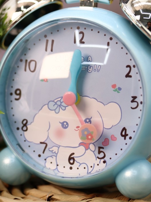 Часы-будильник «Chiming silver», blue (11,5х11,5 см) 