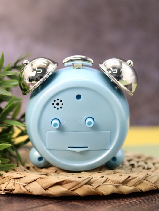 Часы-будильник «Chiming silver», blue (11,5х11,5 см) 