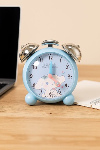 Часы-будильник «Chiming silver», blue (11,5х11,5 см)