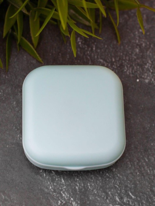 Контейнер для линз «Classic square», light blue 