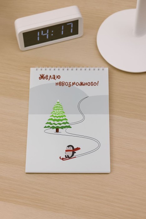 Блокнот для зарисовок DRAW ME! "Желаю невозможного", 14х20см, плотность 100гр 