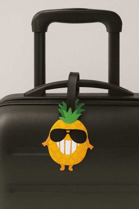 Бирка для багажа &quot;Funny pineapple glass&quot; 