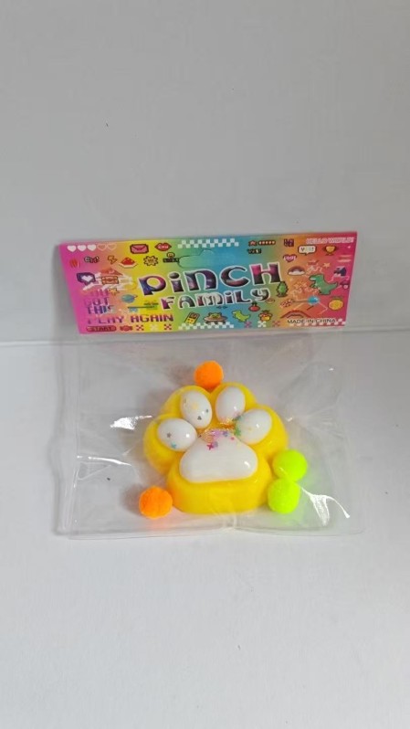 Мялка - антистресс «Нежная Таба ЛАПКА», жёлтая 