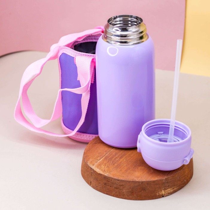 Термос "Cute cat", purple (550 ml) 