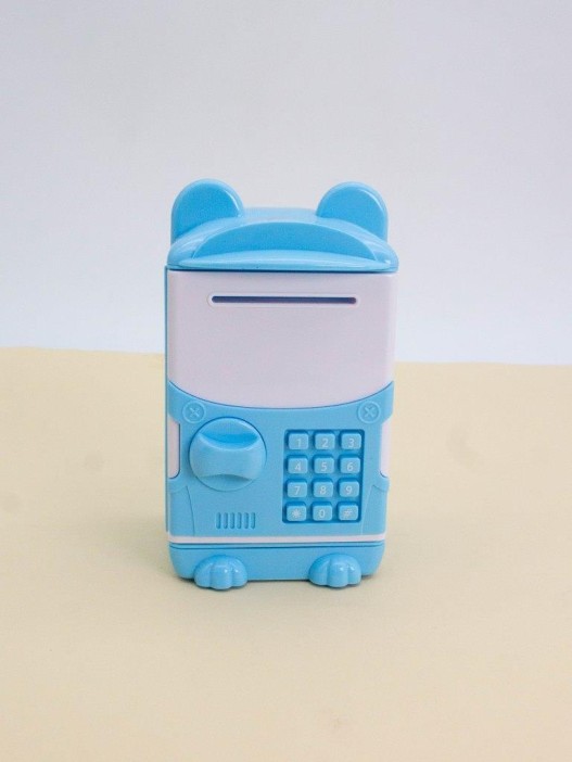 Копилка-сейф "Cute animal", blue (14x8 см) 