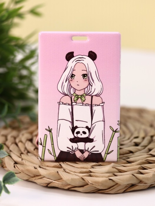 Держатель для карт Аниме &quot;Perfect panda girl&quot; (6,5 х 10,4 см) 