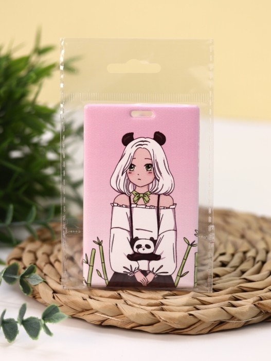 Держатель для карт Аниме &quot;Perfect panda girl&quot; (6,5 х 10,4 см) 