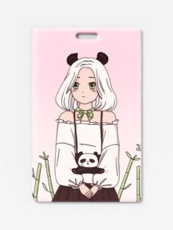 Держатель для карт Аниме &quot;Perfect panda girl&quot; (6,5 х 10,4 см)