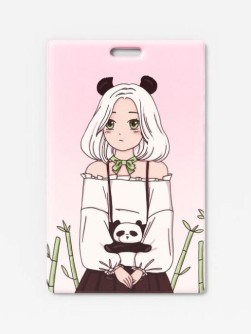Держатель для карт Аниме "Perfect panda girl" (6,5 х 10,4 см)