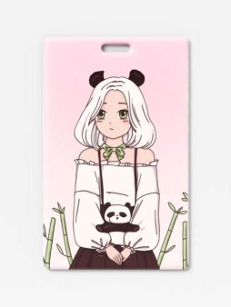 Держатель для карт Аниме "Perfect panda girl" (6,5 х 10,4 см)
