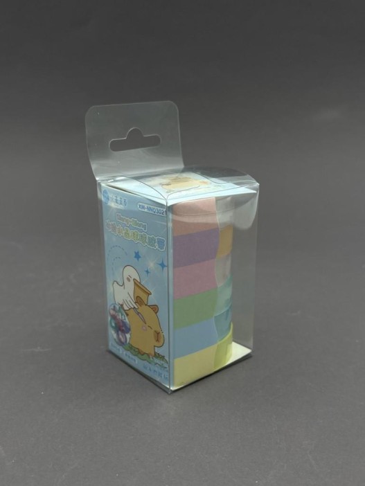 Набор декоративного скотча 6 шт. &quot;Rainbow capybara&quot;, mix (1,2см*3м) 