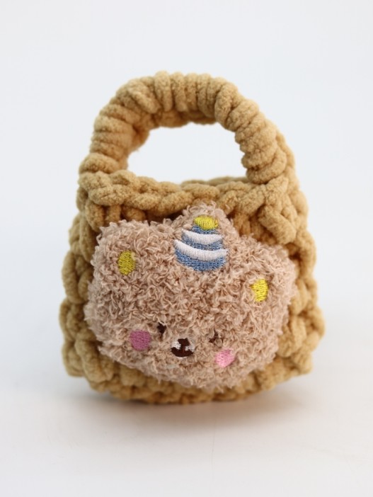 Сумочка для наушников &quot;Bear&quot;, brown (11.5*9.5 см) 