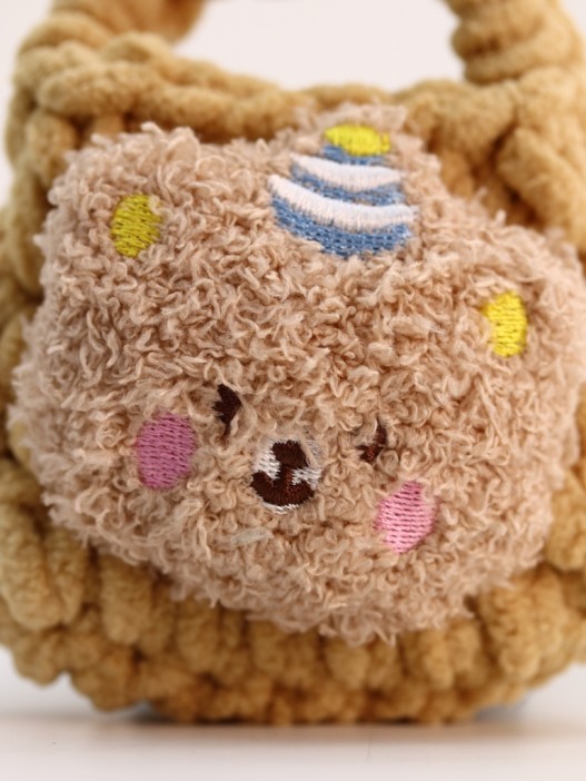 Сумочка для наушников &quot;Bear&quot;, brown (11.5*9.5 см) 