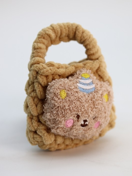 Сумочка для наушников &quot;Bear&quot;, brown (11.5*9.5 см) 