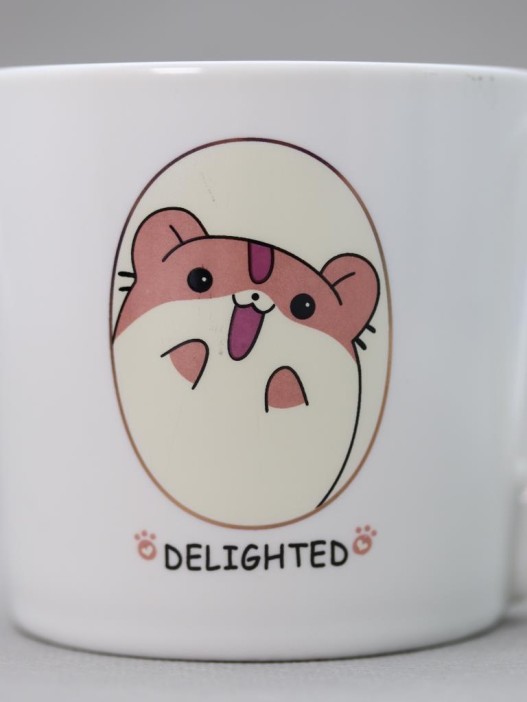 Кружка «Delighted hamster», pink (360 ml) 