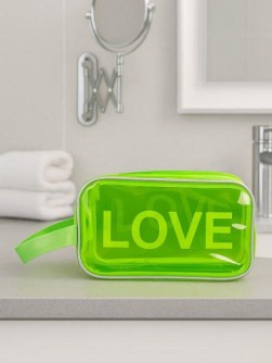 Косметичка - пенал "LOVE" yellow, 12,5*22*7 см