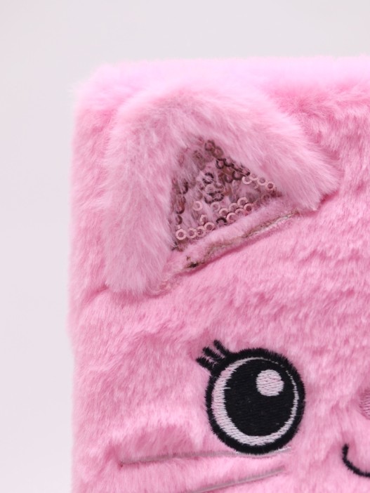 Блокнот плюшевый «Pink Kitten» (21,5*14,5 см) 