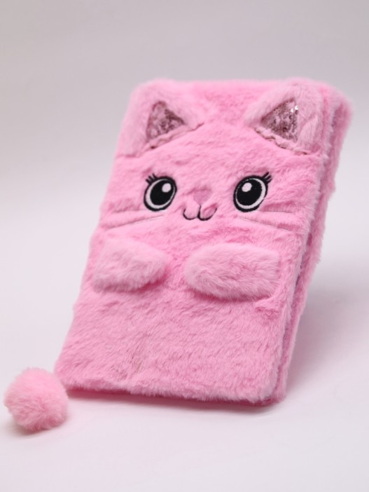 Блокнот плюшевый «Pink Kitten» (21,5*14,5 см) 