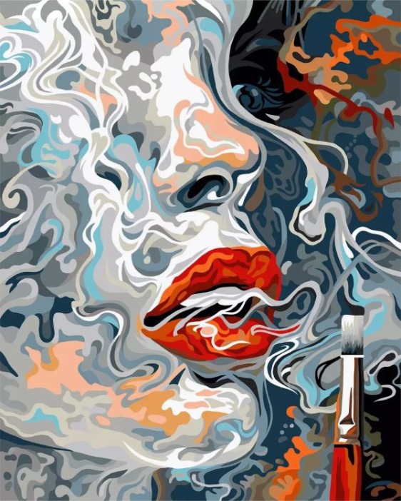 Картина по номерам 40*50 &quot;Вдохновение&quot; (24 цвета) 