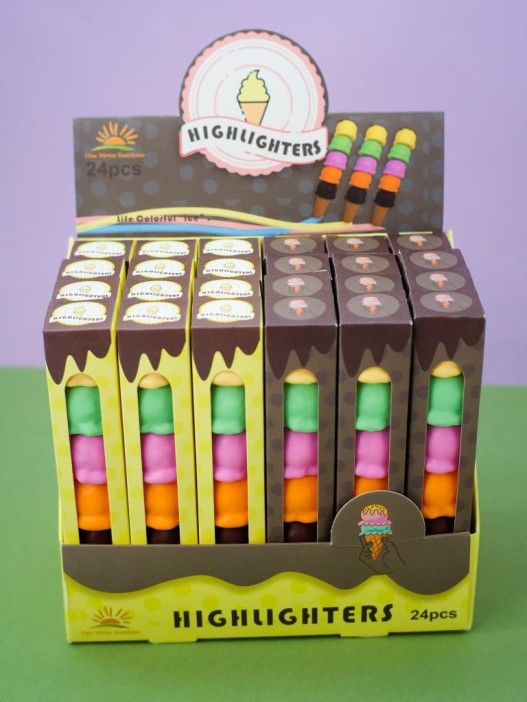 Маркер текстовыделитель &quot;Сhocolate cone&quot;, 5 в 1, mix 