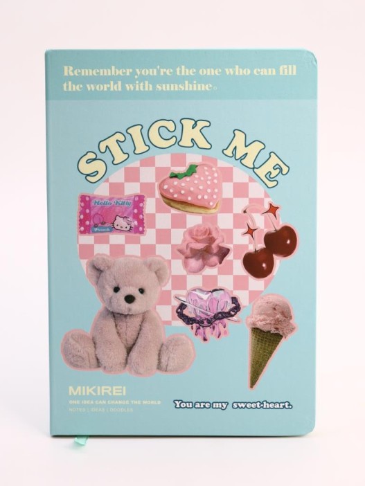 Блокнот (А5) &quot;Bear stick me&quot;, green (14.5*21) 