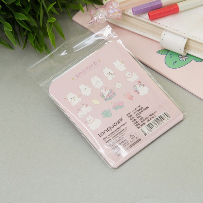 Наклейки "Hare in flower", purple 