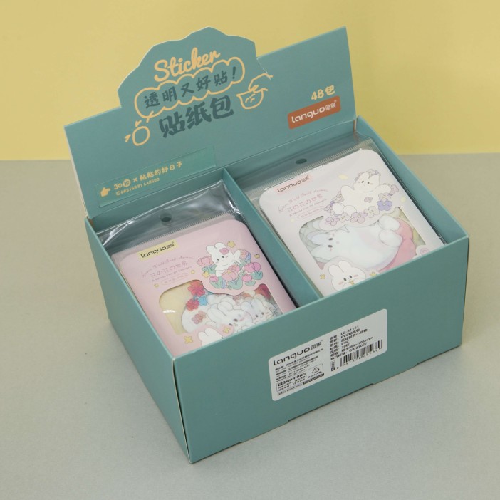 Наклейки "Hare in flower", purple 