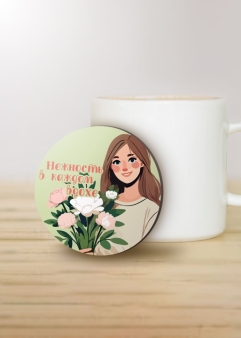 Подставка под горячее iLikeGift "Нежность в каждом вдохе", 9 см