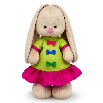 Мягкая игрушка "Зайка Ми в платье с бантиками (малый)" (25 см)