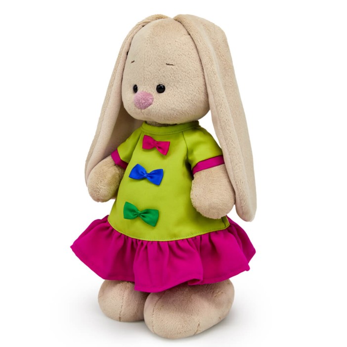 Мягкая игрушка "Зайка Ми в платье с бантиками (малый)" (25 см) 