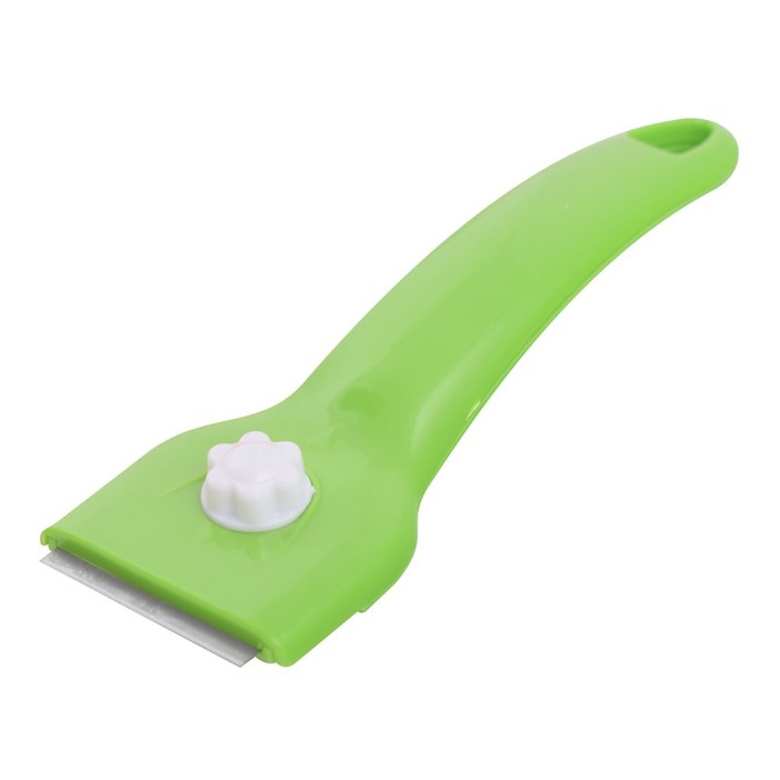 Скребок для стеклокерамических плит + 4 лезвия &quot;Эконом&quot; (L= 15,5 см), 3 цв. 