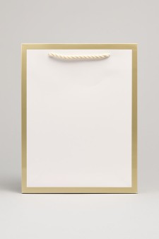 Пакет подарочный (S) «Classic line», white (24.5*19.5*9.5)