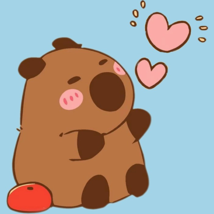 Алмазная мозаика на подрамнике Draw Me! «Capybara in love», (20*20 см) 