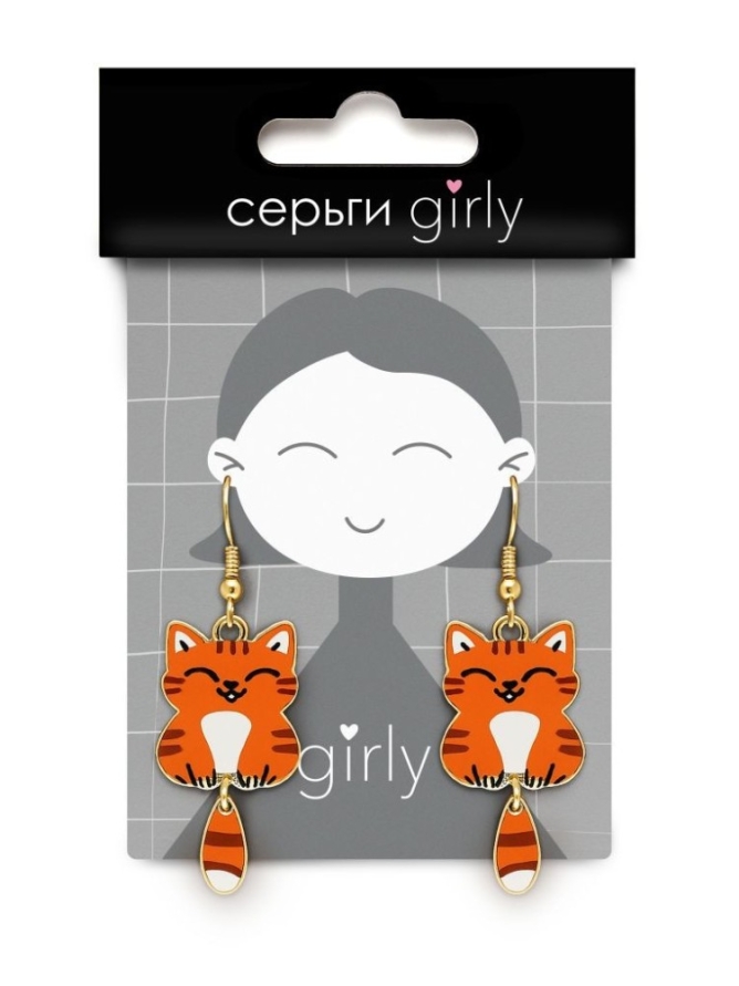 Серьги GIRLY "Хитрый лис"