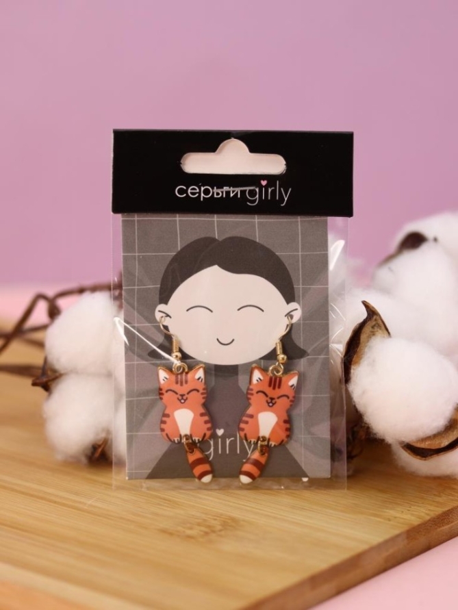 Серьги GIRLY "Хитрый лис"